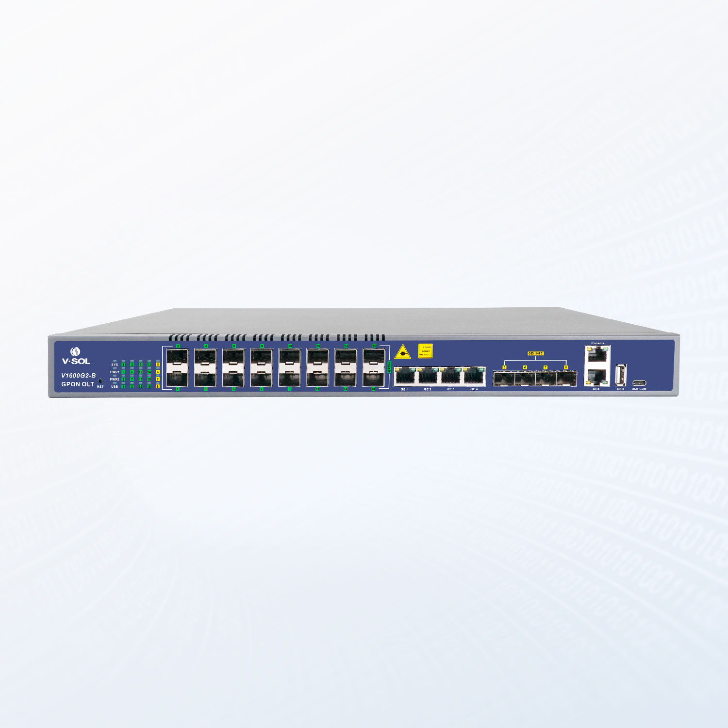 GPON-OLT-V1600G2-B VSOL - 16 PORT - OLT , FTTX , SFP+ 